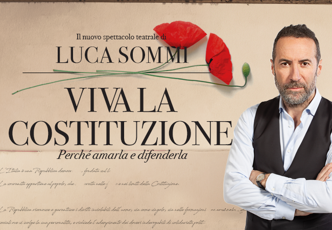 Spettacolo Teatrale “Viva la Costituzione” di Luca Sommi al Teatro di Tor Bella Monaca – ROMA